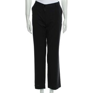 Dolce & Gabbana Wool Straight Leg Pants - black - size 6